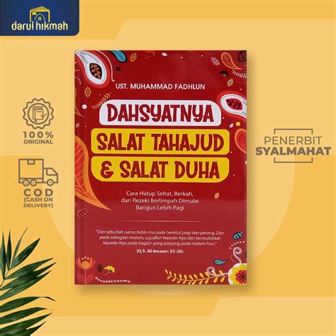 Jual Buku Tuntunan Sholat Dahsyatnya Salat Tahajud Dan Salat Duha