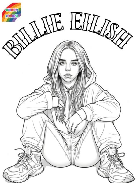 Billie Eilish Coloring Pages - Colouring Printouts