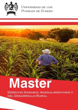 Calaméo Máster en Derecho Agrario Agroalimentario y Derecho Rural