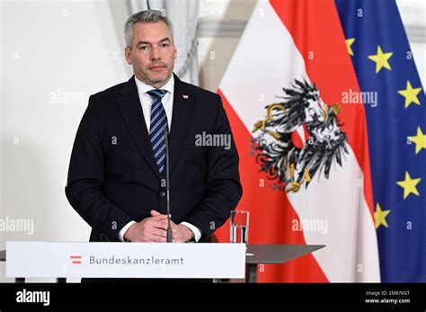 Vienna Austria Th Jan Presspoint In The Federal Chancellery