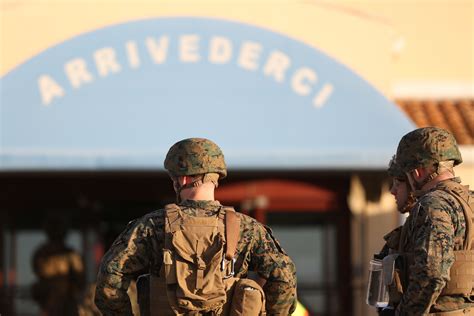 Marines, sailors work together during evacuation control center ...