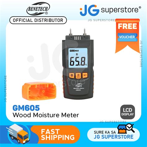 Benetech GM605 LCD Digital Wood Moisture Meter Humidity Tester 0 41