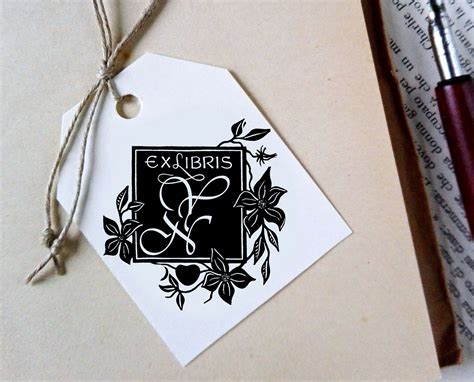 Custom Ex Libris Stamp Custom Printing Press Bookplate Etsy Uk