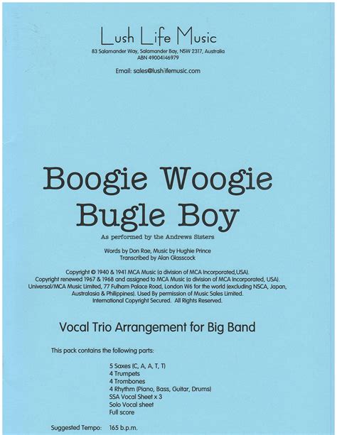 BOOGIE WOOGIE BUGLE BOY