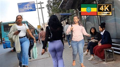 Beautiful Girls On Street Of Addis Ababa Ethiopia Addis Ababa