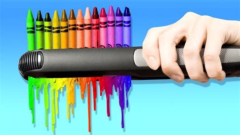 21 Maravillosas Manualidades Con Crayones Youtube