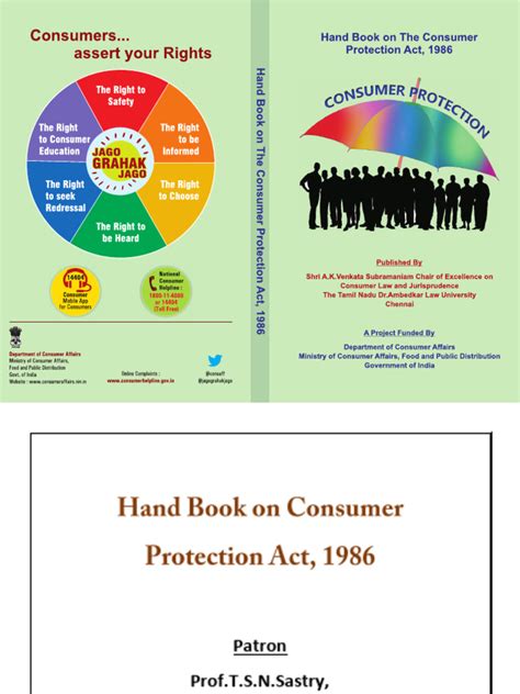 Hand Bookon Consumer Protection Act Pdf Consumer Protection Goods