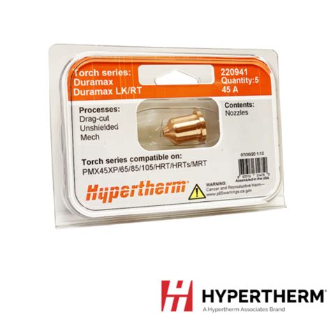 Genuine Hypertherm Pack A Nozzle Powermax Xp