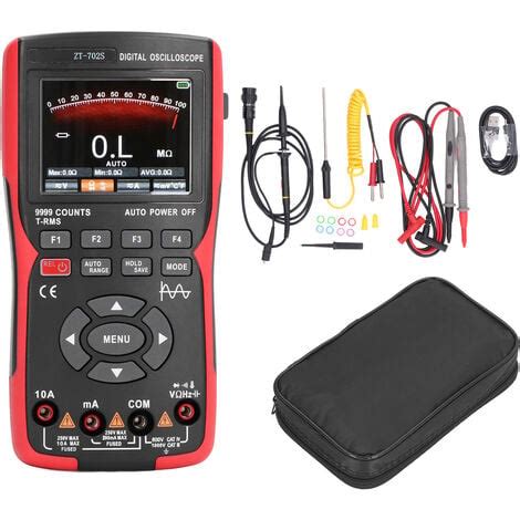 Jeffergarden Multimètre d oscilloscope numérique 2 8 pouces écran LCD