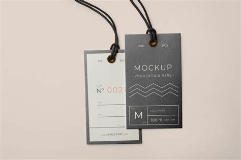 Free Hang Label Tag Mockup Mockuptree