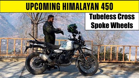 Upcoming Royal Enfield Himalayan 450 With Tubeless Cross Spoke Wheels