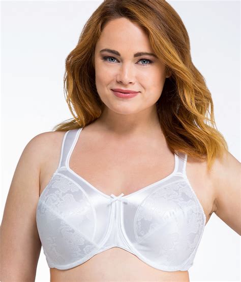 Bali White Satin Tracings Minimizer Underwire Bra Us 46dd Uk 46dd Bras And Bra Sets