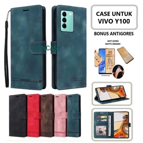 Jual Case Vivo Y G Case Kulit Model Flip Buka Tutup Ada Tempat Foto