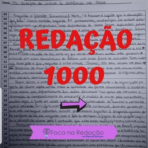 Reda O Nota Sobre O Tema Desafios Da Educa O A Dist Ncia No