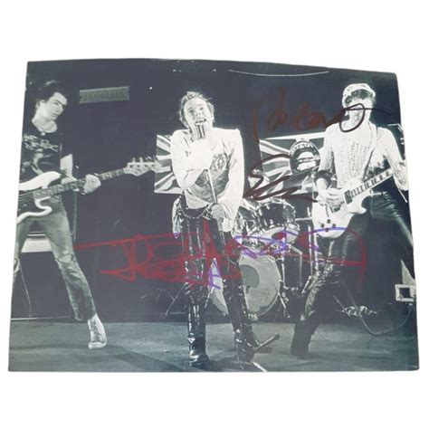 Bid Now Sex Pistols Signed Photograph Certified Invalid Date Gmt