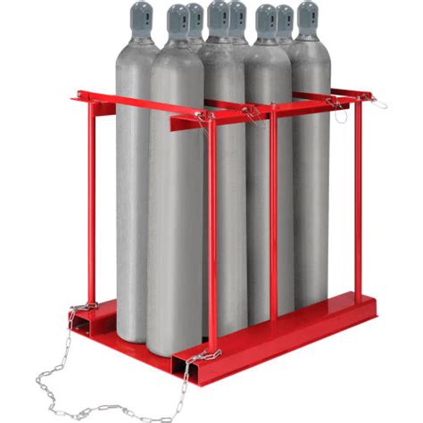 Global Industrial™ Forkliftable Cylinder Storage Caddy Stationary For