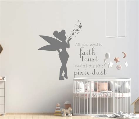 Home And Living Wall Decals And Murals Home Décor Disney Nursery Tinkerbell