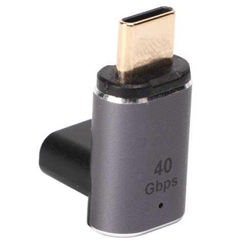 Type C Right Angle Magnetic Adapter 40gbps Transmission Gold Plated Usb