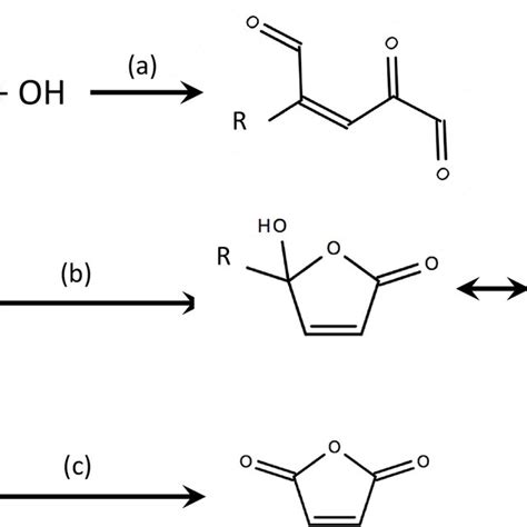 Summary Of Oh Oxidation Pathways And Final Products For Furfural And