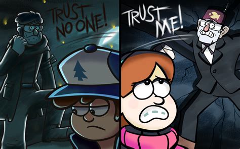 Resultado De Imagen Para Dipper Trust No One Gravity Falls Un Verano