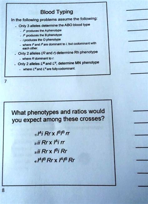 SOLVED Blood Typing In The Following Problems Assume The Following