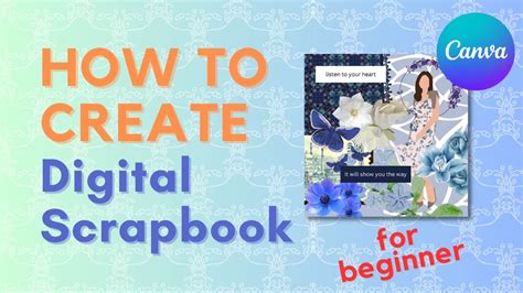 How To Create Digital Scrapbook In Canva Ideas Youtube