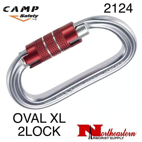 Camp Safety OVAL XL 2LOCK 28kN Max 2124 Northeastern Arborist Supply