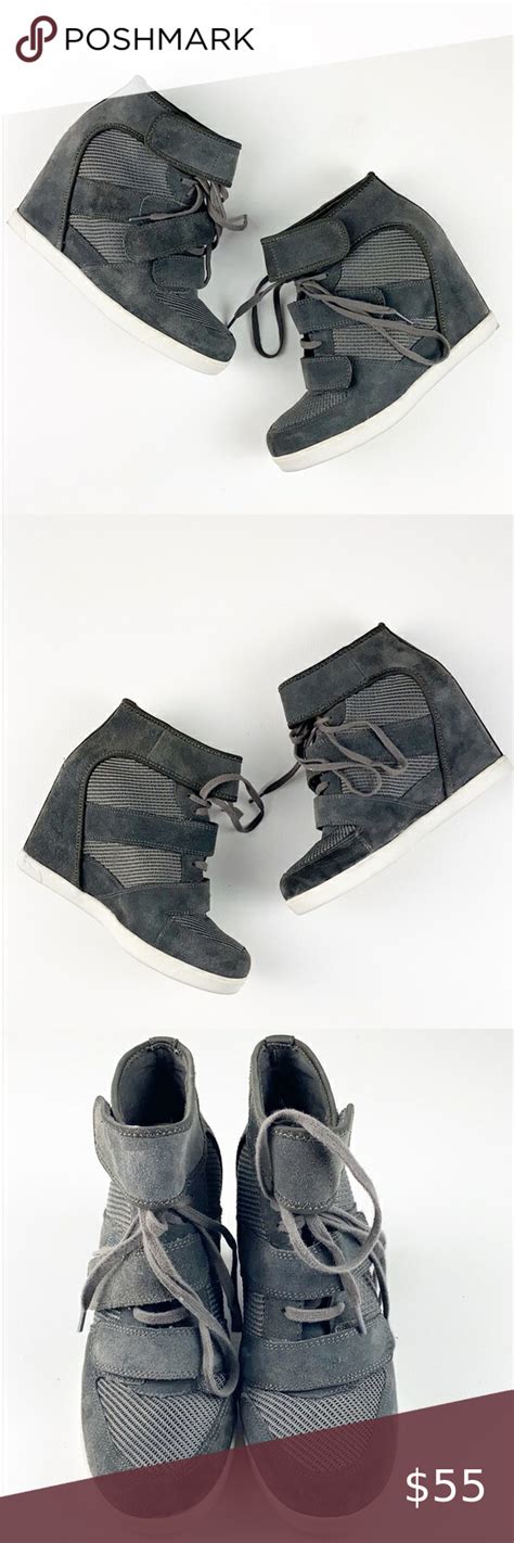 Saks Fifth Avenue Colette Wedge Sneaker Gray