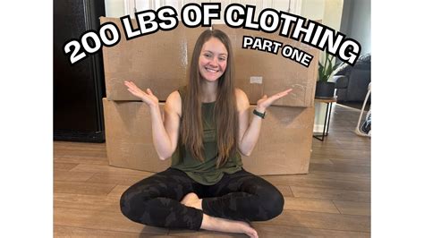 Unboxing ThredUP Rescue Mystery Box 200 Pound Bulk Mixed Clothing