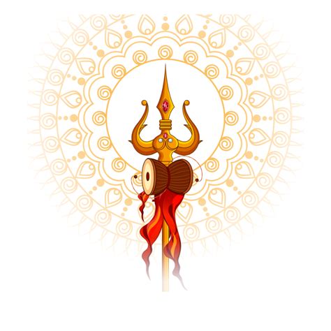 Shiv Ji Trishul Clipart Png Image