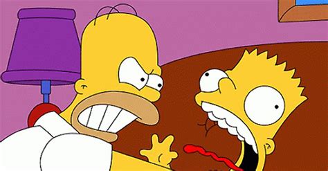 Create Meme Homer Strangles Bart Homer Simpson The Simpsons Homer Strangling Bart