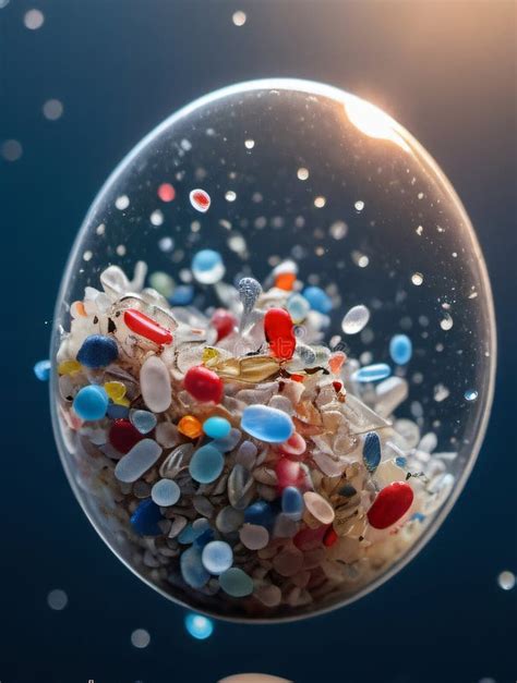 Photo Of The Invasion Of Microplastics Into The Human Body Generative