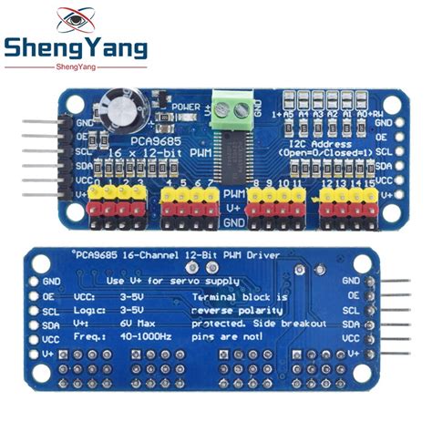 1pcs 16 Channel 12 Bit Pwmservo Driver I2c Interface Pca9685 For