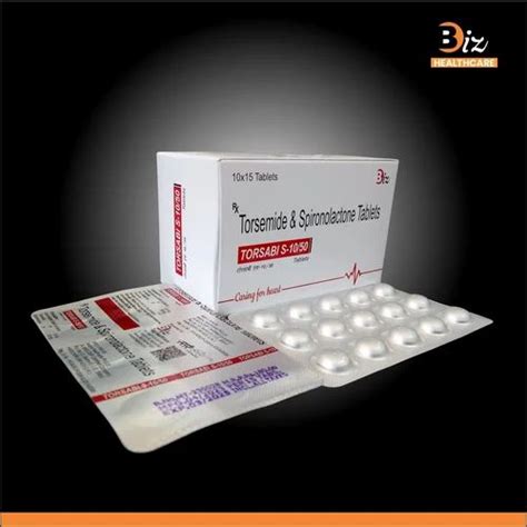 Torsemide Mg Spironolactone Mg Tablets At Rs Box Torsemide