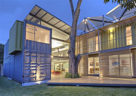 8 Shipping Containers Make Up A Stunning 2 Story Home