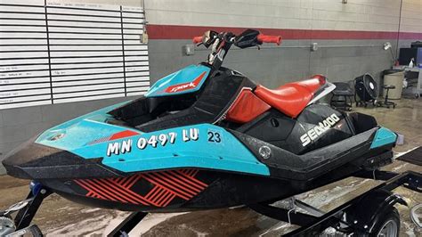 Used 2018 Sea Doo Waverunner Spark Trixx 2up 90hp Candy Bluechili