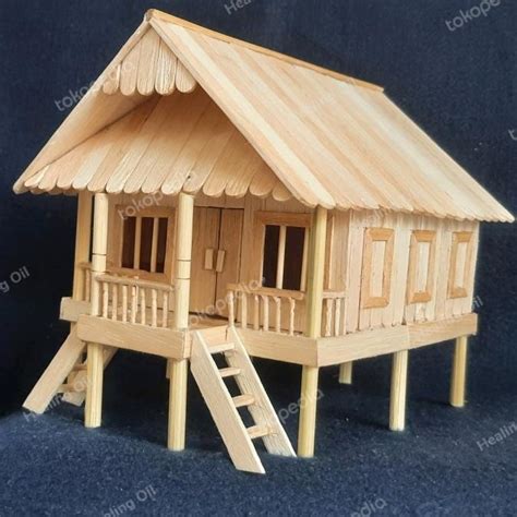 Jual Rumah Adat Sulawesi Dari Stik Es Krim Miniatur Shopee Indonesia