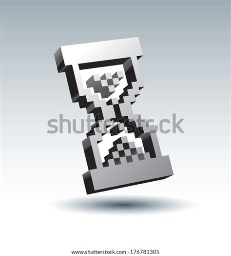 Vector Sandglass Arrow Stock Vector Royalty Free 176781305 Shutterstock