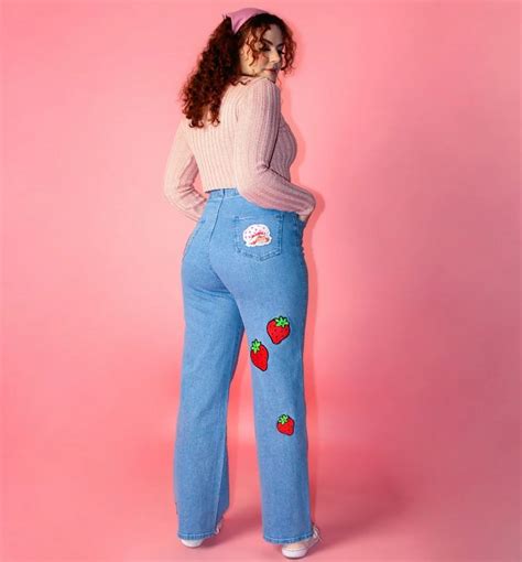 Strawberry Shortcake Patch Denim Jeans From Cakeworthy