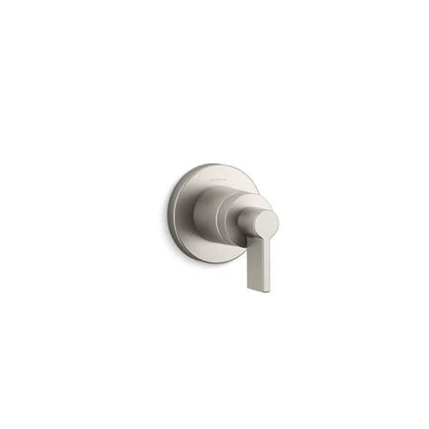 Kohler Components Volume Control Valve Trim With Lever Handle In Vibrant Brushed Nickel Valve