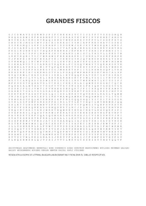 APRENDAMOS FISICA CON DUVAN SOPA DE LETRAS GRADO SEXTO