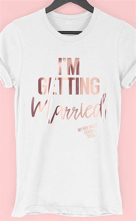 Im Getting Married Personalised Hen Party T Shirt Mr Porkys