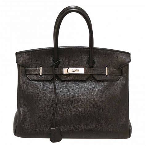 Hermes Birkin Cm Kangaskassit Smooth Togo Nahka Oranssi Hopea