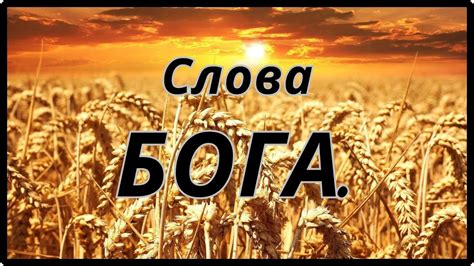 Слова Бога - YouTube