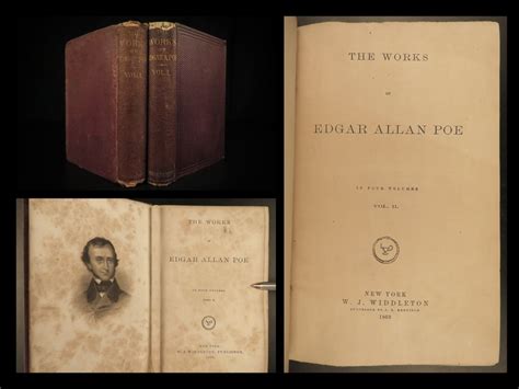 1863 Edgar Allan Poe Poems Raven Bells Annabel Lee Lenore Occult Horror