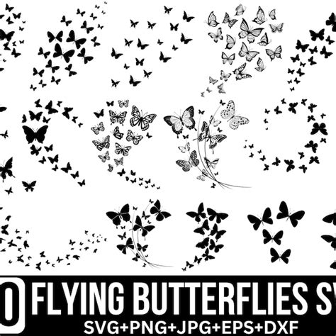 Butterfly Svg Silhouette Etsy Uk