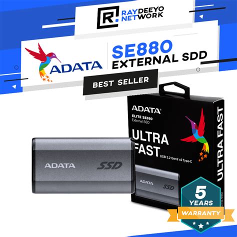 Adata Elite Se880 Portable Ssd External Ssd Solid State Drive 500gb