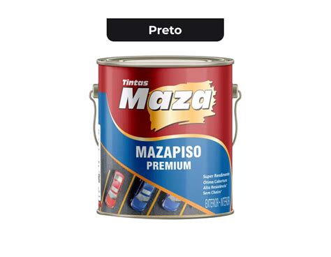 TINTA SUPER PISO PREMIUM PRETO 3 6L MAZA Primavera Place