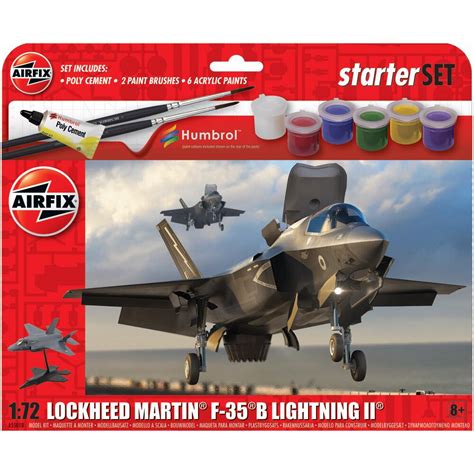 Airfix Starter Set Lockheed Martin F 35B Lighting II Military Aircraft