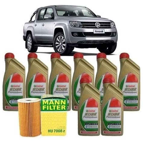 Kit Troca Óleo Castrol Original Para Amarok Filtro Mann Frete grátis